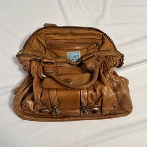 Cynthia Rowley Brown Leather Messenger Bag